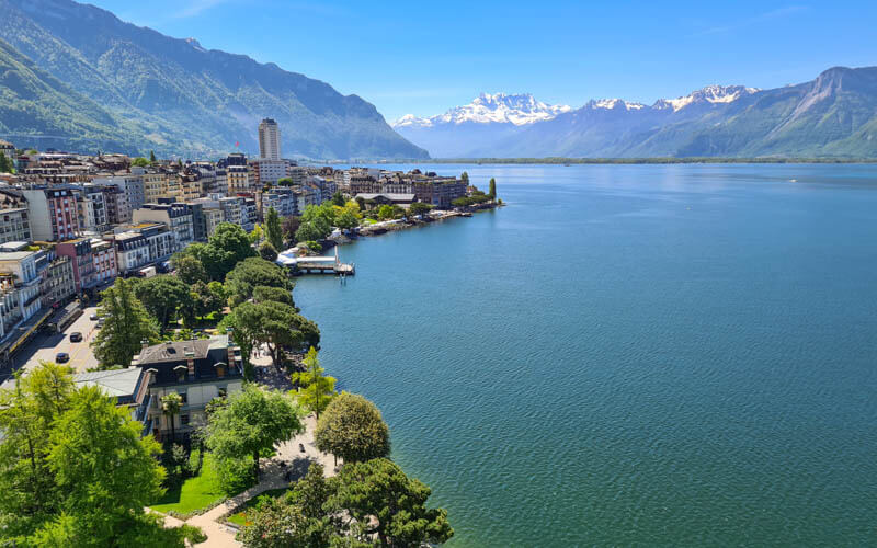 Lake Geneva from Montreux